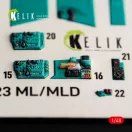Kelik MiG-23 ML/MLD - interior 3D decals for Trumpeter 3D matrica