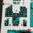 Kelik MiG-23MF - interior 3D decals for Trumpeter 3D matrica
