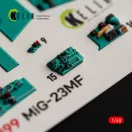 Kelik MiG-23MF - interior 3D decals for Trumpeter 3D matrica