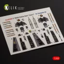 Kelik F-106B Delta Dart Type 1 - interior 3D decals for Trumpeter 3D matrica