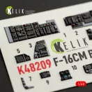 Kelik F-16CM - interior 3D decals for Great Wall Hobby 3D matrica