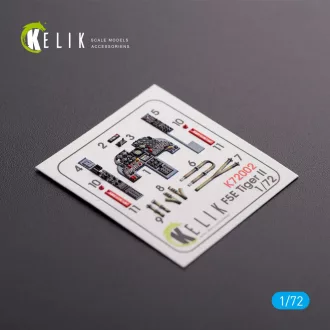   Kelik F-5E Tiger II early series interior 3D decals for Dream Model kit 3D matrica