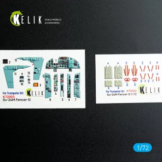 Kelik SU-24M interior 3D decals for Trumpeter kit 3D matrica