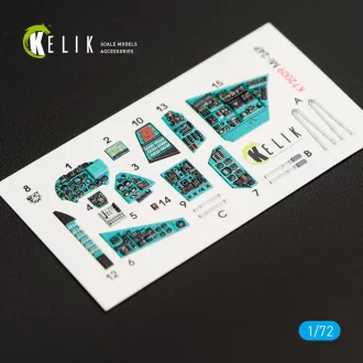 Kelik MI-24P interior 3D decals for Zvezda kit 3D matrica
