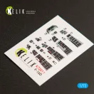 Kelik F-16D Fighting Falcon interior 3D decals for Kinetic kit 3D matrica