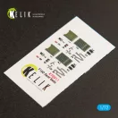 Kelik F-16D Fighting Falcon interior 3D decals for Kinetic kit 3D matrica