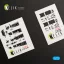 Kelik F-16I Sufa interior 3D decals for Kinetic kit 3D matrica