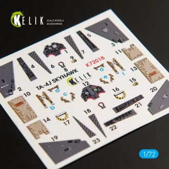   Kelik TA-4J Skyhawk interior 3D decals for Fujimi/Hobby 2000 kit 3D matrica