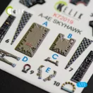 Kelik A-4E Skyhawk interior 3D decals for Fujimi/Hobby 2000 kit 3D matrica