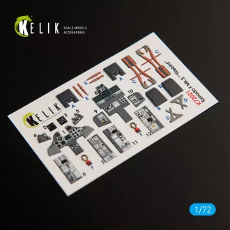   Kelik Tornado F Mk.3 Firebird interior 3D decals for Hasegawa 3D matrica