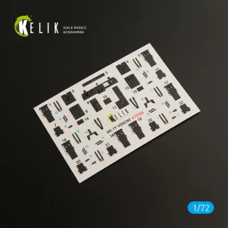   Kelik UH-1Y Venom interior 3D decals for Dream Model kit 3D matrica