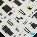 Kelik UH-1Y Venom interior 3D decals for Dream Model kit 3D matrica