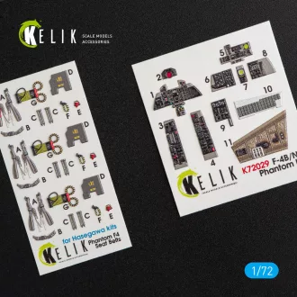   Kelik F-4(B,N) Phantom II interior 3D decals for Hasegawa kit 3D matrica