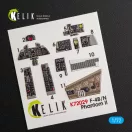 Kelik F-4(B,N) Phantom II interior 3D decals for Hasegawa kit 3D matrica