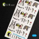 Kelik F-4(B,N) Phantom II interior 3D decals for Hasegawa kit 3D matrica