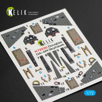   Kelik OA-4M Skyhawk interior 3D decals for Fujimi/Hobby 2000 kit 3D matrica