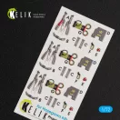 Kelik F-4EJ Kai Phantom II interior 3D decals for Hasegawa kit 3D matrica