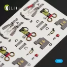 Kelik F-4EJ Kai Phantom II interior 3D decals for Hasegawa kit 3D matrica