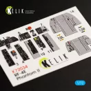 Kelik RF-4E Phantom II interior 3D decals for Hasegawa kit 3D matrica