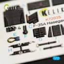 Kelik F-35A interior 3D decals for Hasegawa kit 3D matrica