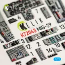 Kelik MiG-29 Fulcrum-A 9-12 interior 3D decals for GWH kit 3D matrica