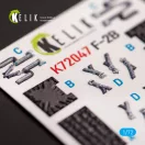 Kelik JASDF F-2B Fighter interior 3D decals for FineMolds kit 3D matrica
