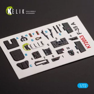 Kelik F-35A interior 3D decals for Tamiya kit 3D matrica