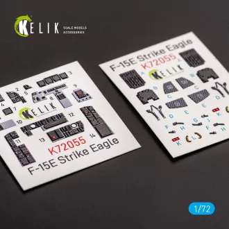   Kelik F-15E Strike Eagle - interior 3D decals for Revell kit 3D matrica