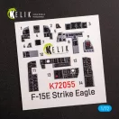 Kelik F-15E Strike Eagle - interior 3D decals for Revell kit 3D matrica