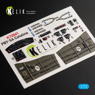   Kelik PBY-5A Catalina interior 3D decals for Academy kit 3D matrica