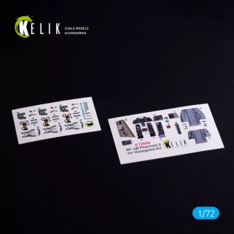 Kelik RF-4B - interior 3D decals for Hasegawa kit 3D matrica