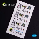Kelik RF-4B - interior 3D decals for Hasegawa kit 3D matrica
