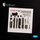 Kelik F-84F Thunderstreak interior 3D decals for Special Hobby kit 3D matrica