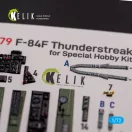 Kelik F-84F Thunderstreak interior 3D decals for Special Hobby kit 3D matrica