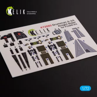   Kelik Grumman A-6A Knight Rider interior 3D decals for Fujimi kit 3D matrica