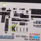 Kelik OV-10D+ Bronco interior 3D decals for ICM kit 3D matrica