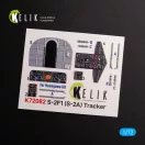 Kelik S-2A Tracker interior 3D decals for Hasegawa kit 3D matrica