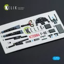 Kelik F-8E Crusader - interior 3D decals for Academy kit 3D matrica