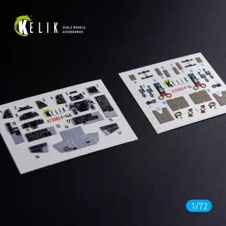   Kelik F-14A Tomcat - interior 3D decals for Hasegawa kit 3D matrica