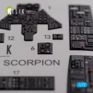 Kelik F-89 D/J Scorpion interior 3D decals for Revell kit 3D matrica