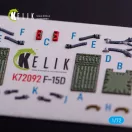 Kelik F-15D - interior 3D decals for FineMolds kit 3D matrica