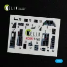 Kelik F-16D interior 3D decals for Revell kit 3D matrica