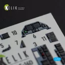 Kelik F-16D interior 3D decals for Revell kit 3D matrica