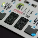 Kelik F-16D interior 3D decals for Revell kit 3D matrica