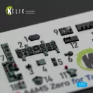 Kelik A6M5 Zero - interior 3D decals for Tamiya kit 3D matrica