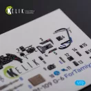 Kelik BF109 G-6 interior 3D decals for Tamiya kit 3D matrica