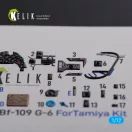 Kelik BF109 G-6 interior 3D decals for Tamiya kit 3D matrica