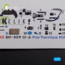 Kelik BF109 G-6 interior 3D decals for Tamiya kit 3D matrica
