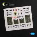 Kelik F-15E interior 3D decals for Academy kit 3D matrica