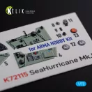 Kelik Sea Hurricane Mk I interior 3D decals for Arma Hobby kit 3D matrica